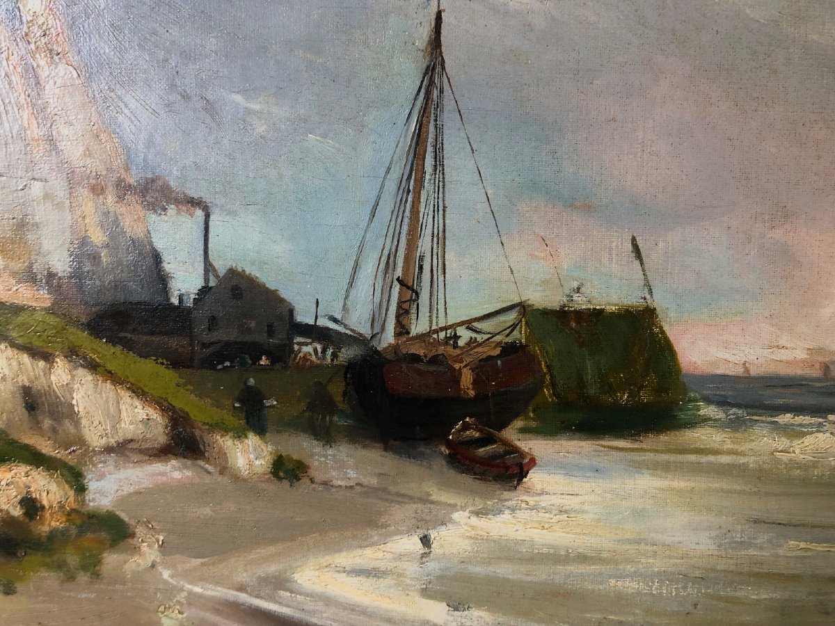 Côte d'Albâtre Etretat vers 1870 de Jean Mazzella -photo-4