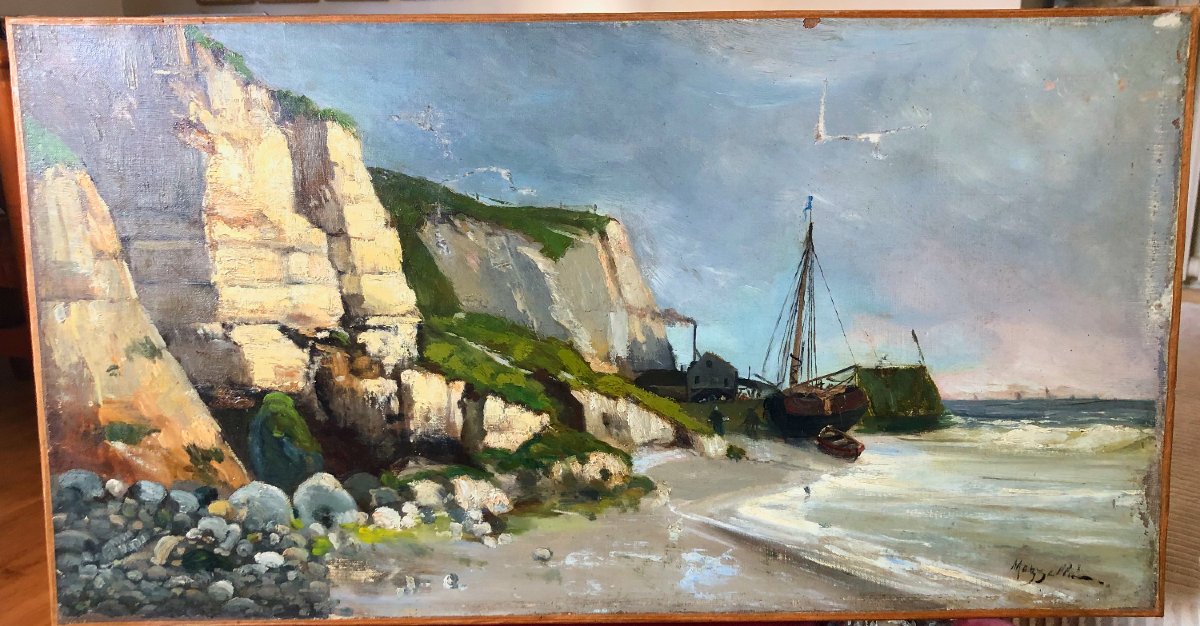 Côte d'Albâtre Etretat vers 1870 de Jean Mazzella -photo-5