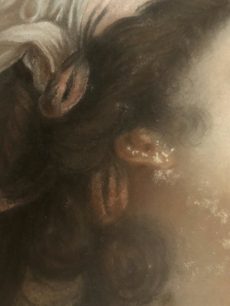 Portrait de Femme, Pastel, XVIII-photo-3