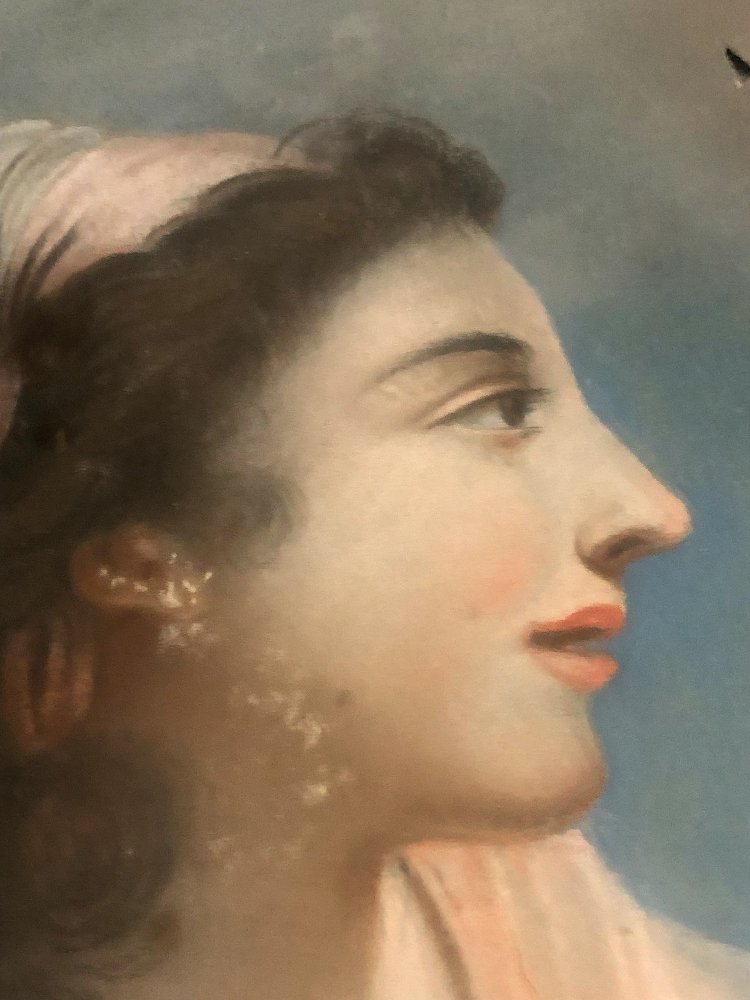 Portrait de Femme, Pastel, XVIII-photo-4