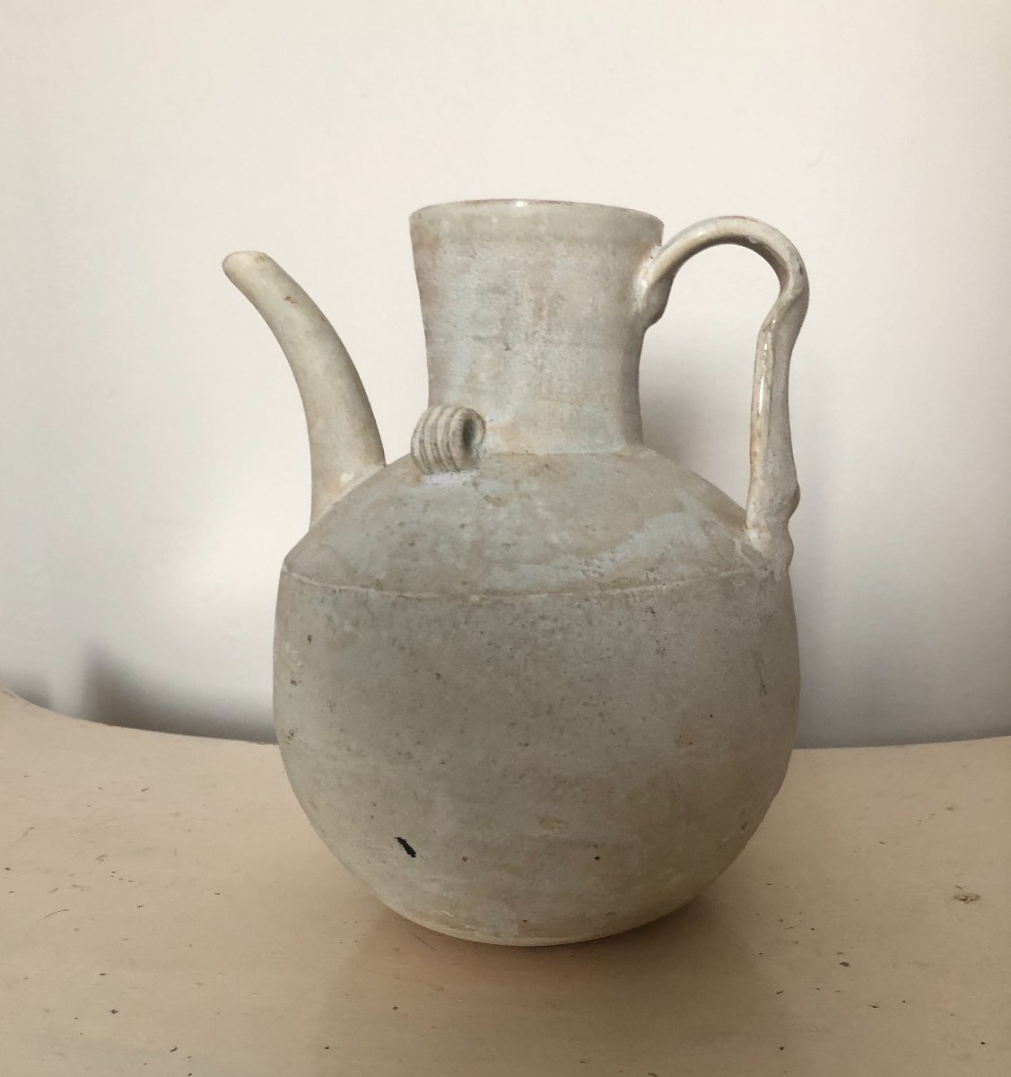 Aiguière Glaçure Blanche Chine Dynastie Tang Tardif et Cinquième Dynastie Changsha Hunan