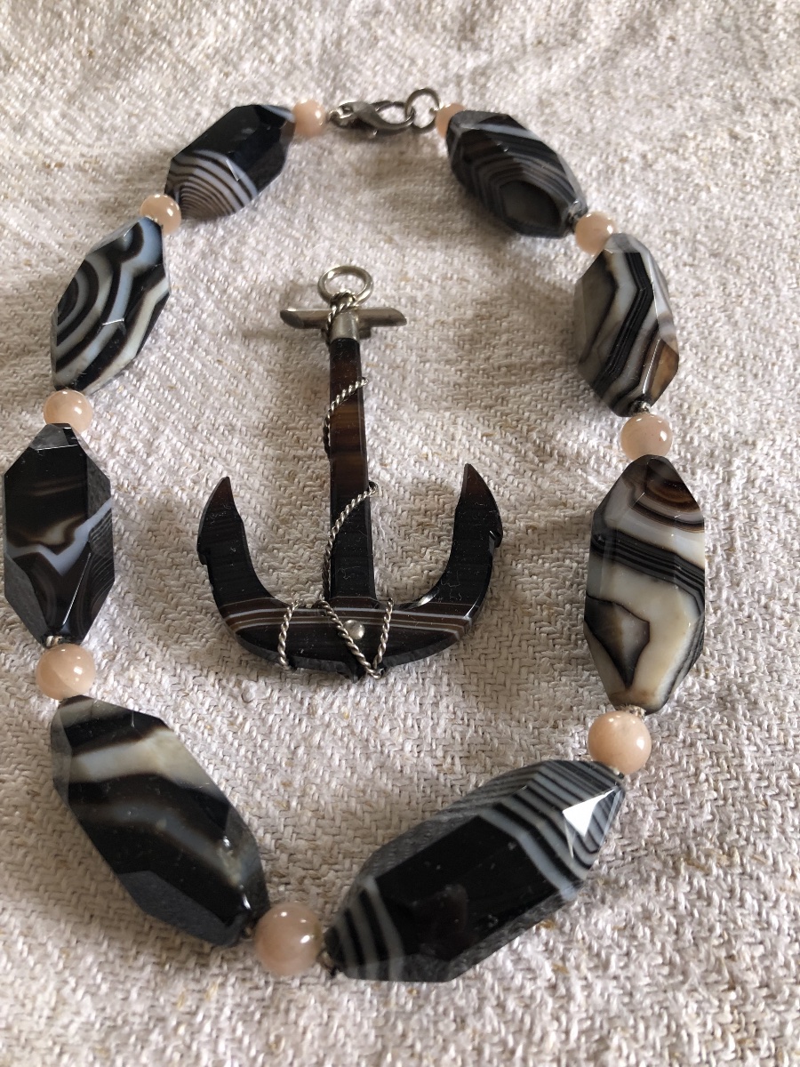 Scottish Agate And Silver Set XIX