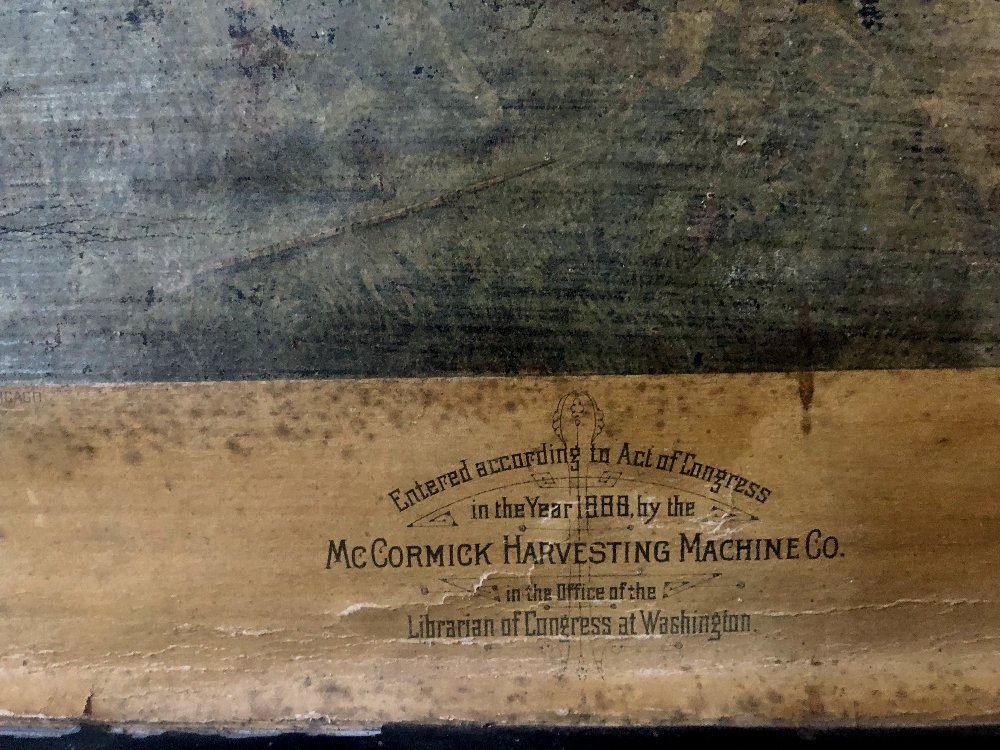 1888 Advertising Poster Featuring The American War Of Secession For Mccormick Tractors-photo-4