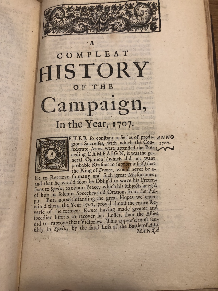Histoire Complète de la Récente Guerre  aux Pays Bas, 1713 de Thomas Brodrick en Deux Volumes-photo-2