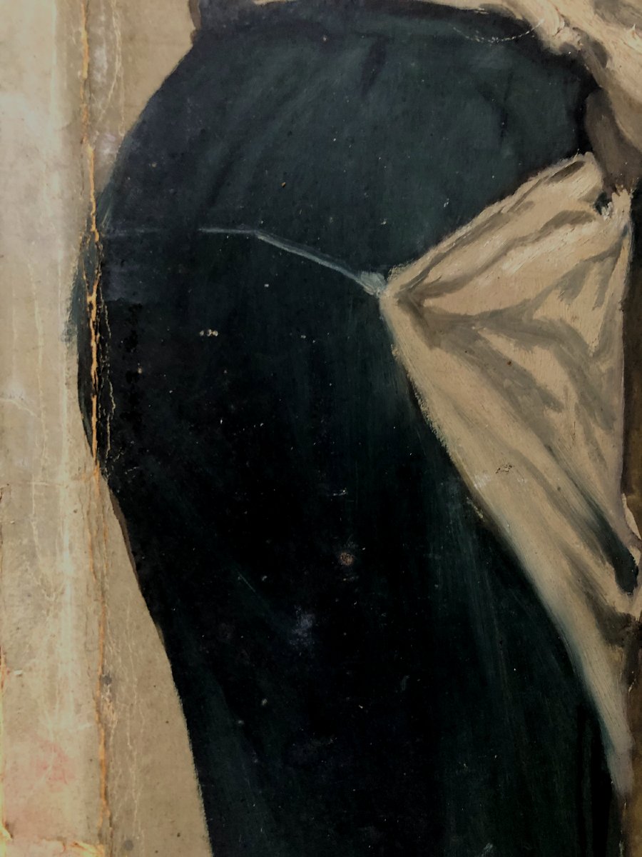 Study Of A Baker, Attributed To Louis Delbeke, 1821–1891-photo-3