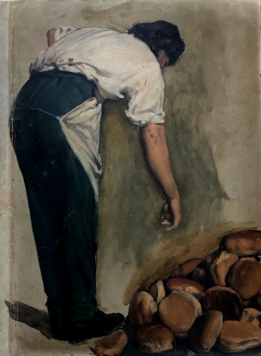 Study Of A Baker, Attributed To Louis Delbeke, 1821–1891