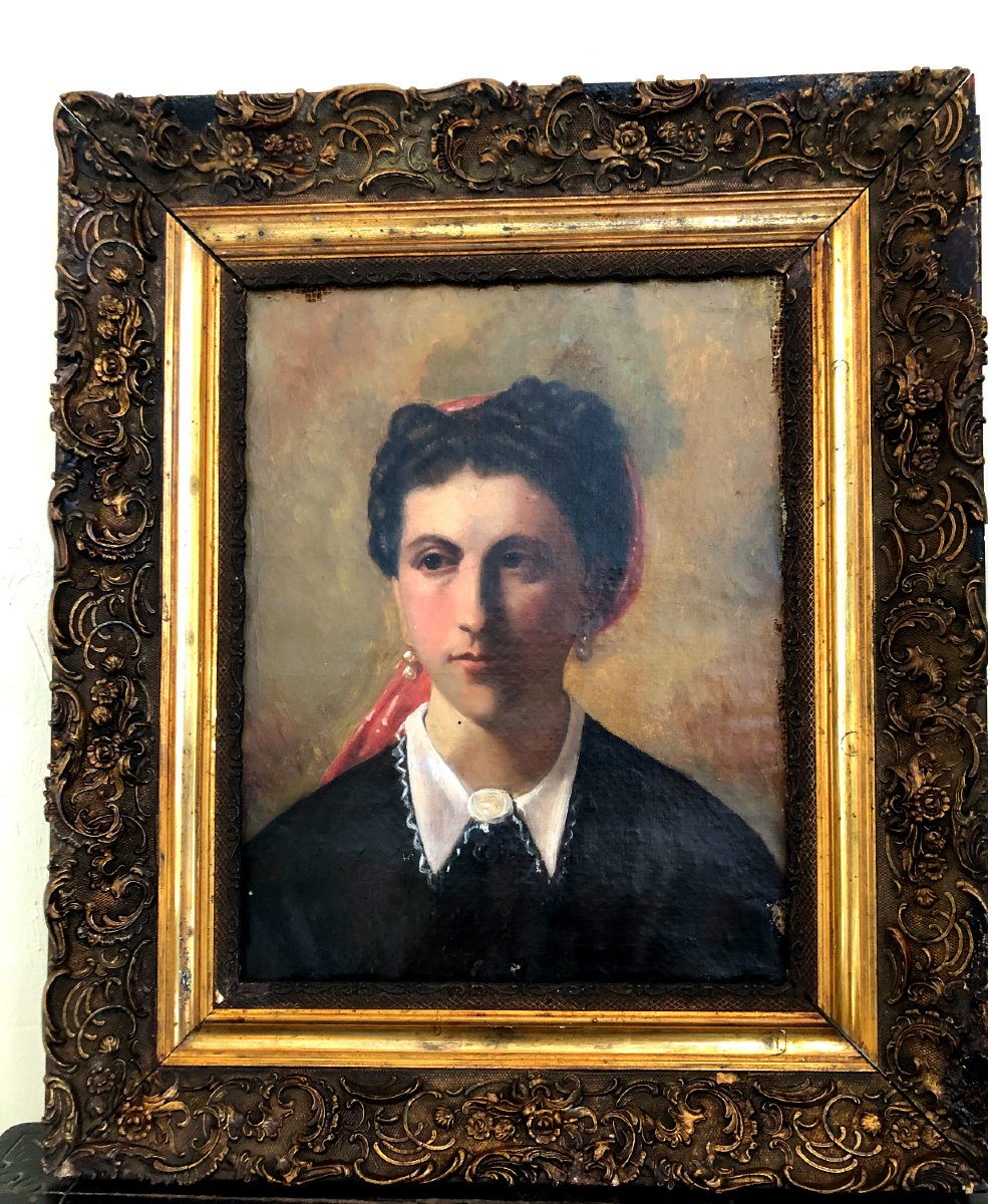 Portrait Of A Spanish Woman: Costumbrismo, C. 1860 -photo-2