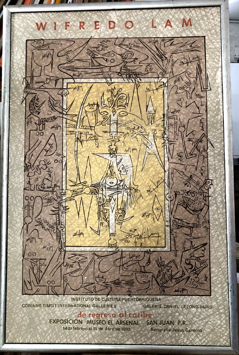 Wifredo Lam XX  Lithograph Poster