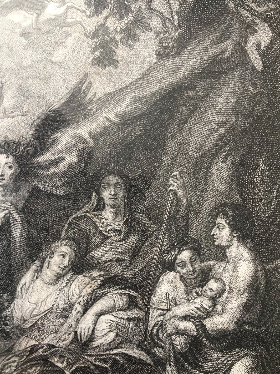 Engraving: *the Birth Of Louis XIII, Or The Queen's Childbirth*, After Rubens, 1810-photo-1