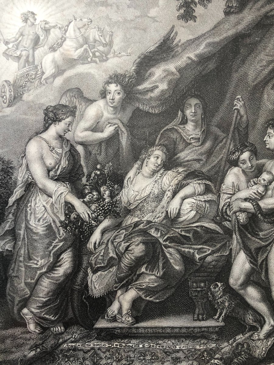 Engraving: *the Birth Of Louis XIII, Or The Queen's Childbirth*, After Rubens, 1810-photo-2