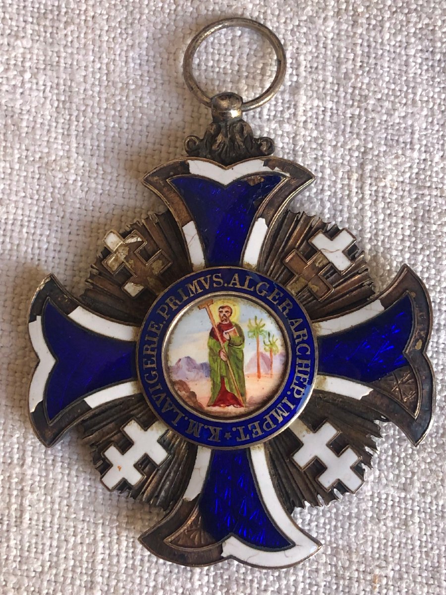 Cross Of The Ecclesiastical Order Of Saint Philip Of Algiers, Cardinal Lavigerie, 1867-photo-3