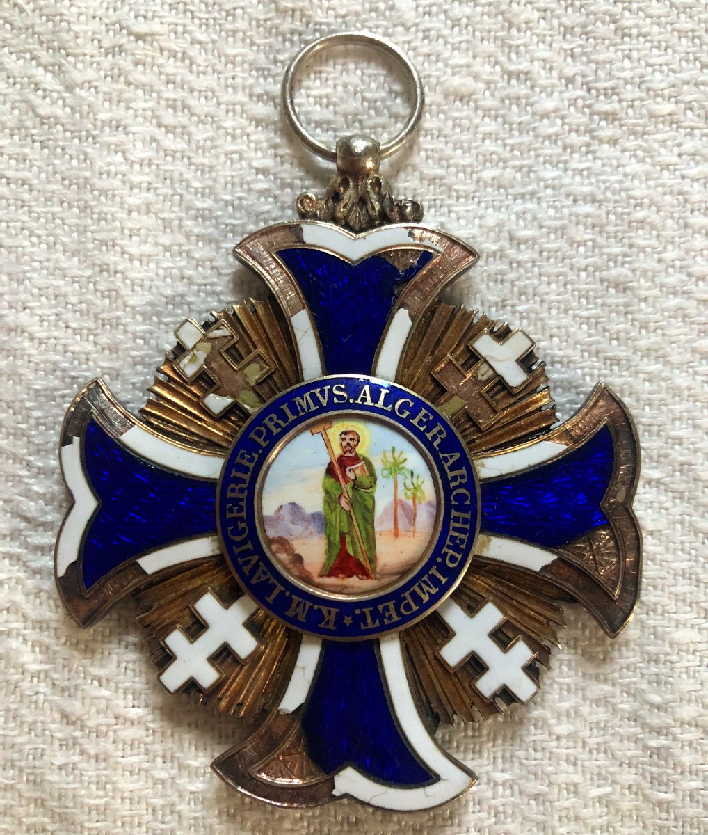 Cross Of The Ecclesiastical Order Of Saint Philip Of Algiers, Cardinal Lavigerie, 1867-photo-4