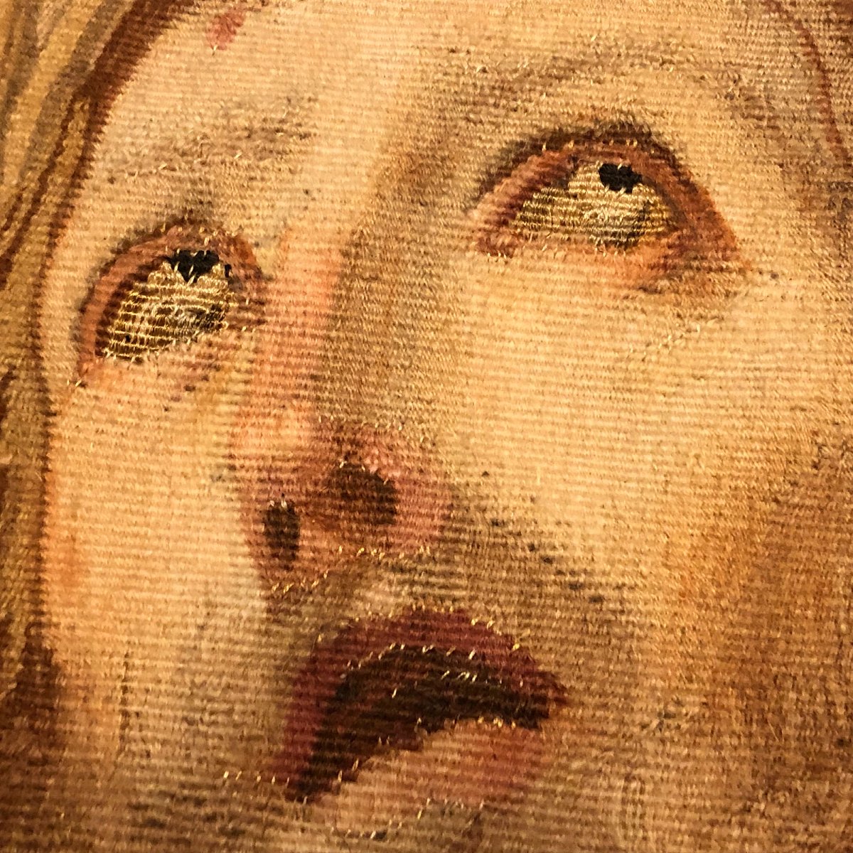 Christ  " Ecce Homo" d'après Guido Reni , tapisserie des Gobelins XVIII avec documentation-photo-3
