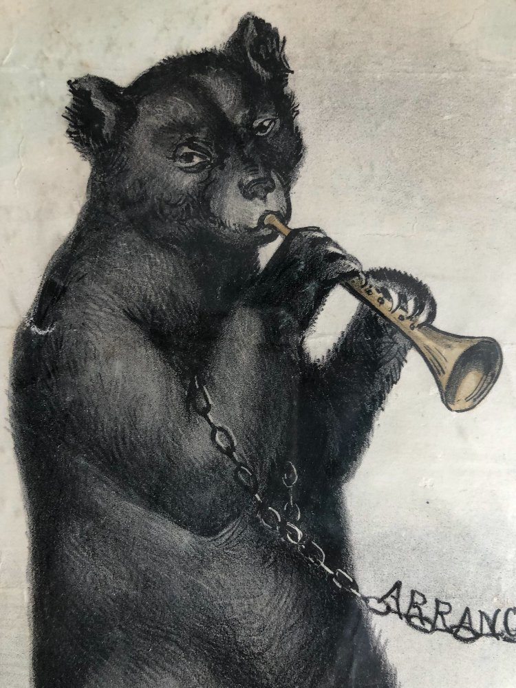 British-russian Geopolitical Satirical Lithograph, 1885-photo-3