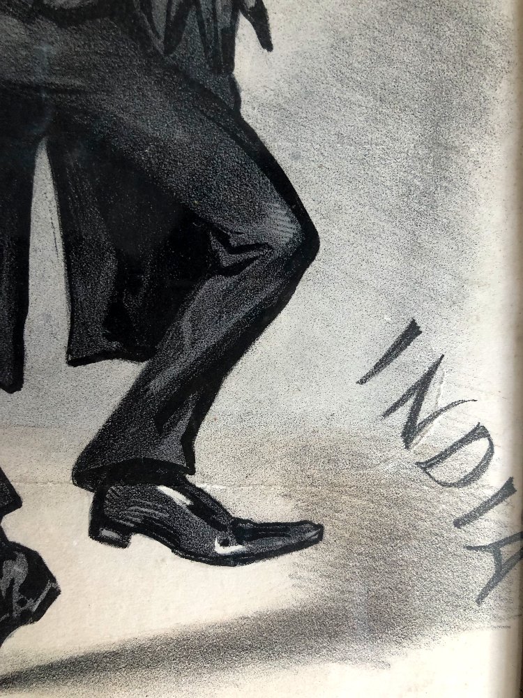 British-russian Geopolitical Satirical Lithograph, 1885-photo-4