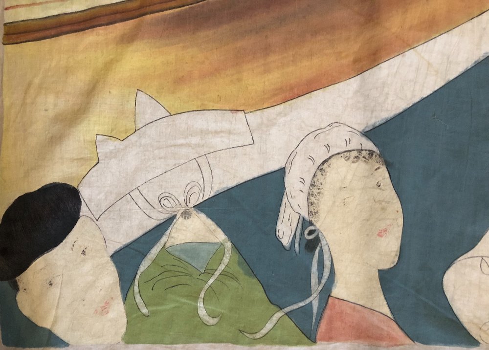 Belle époque "the Great Regattas Of Saint-malo–saint-servan" Early 20th-century Japanese-style Cotton Canvas-photo-5