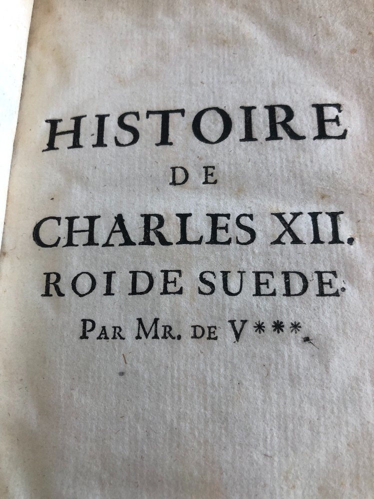 "the History Of Charles XII, King Of Sweden" By Voltaire, 1760, With Notes On Tsar Peter The Great-photo-2