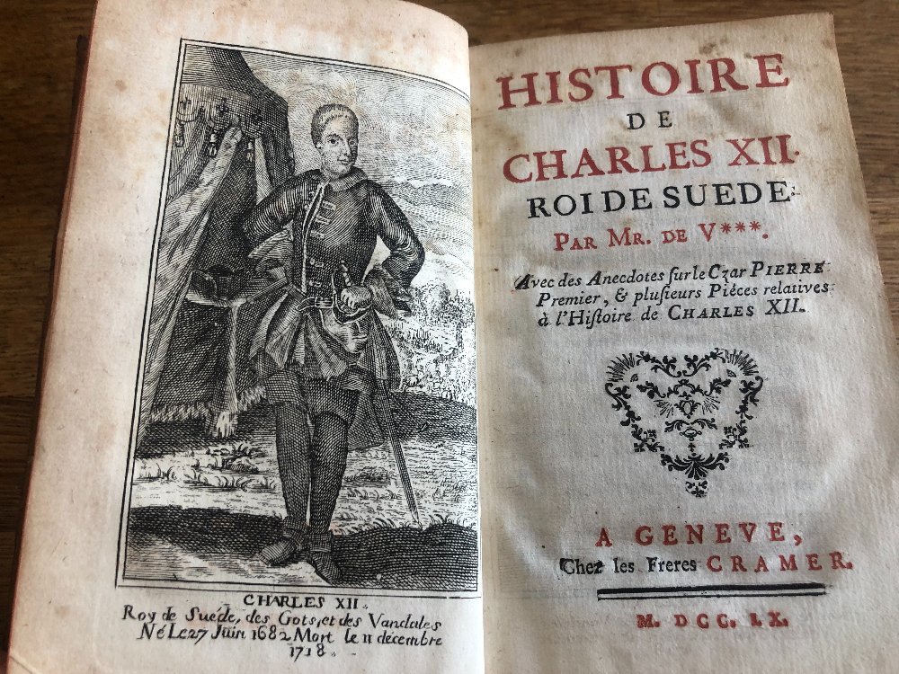 "the History Of Charles XII, King Of Sweden" By Voltaire, 1760, With Notes On Tsar Peter The Great