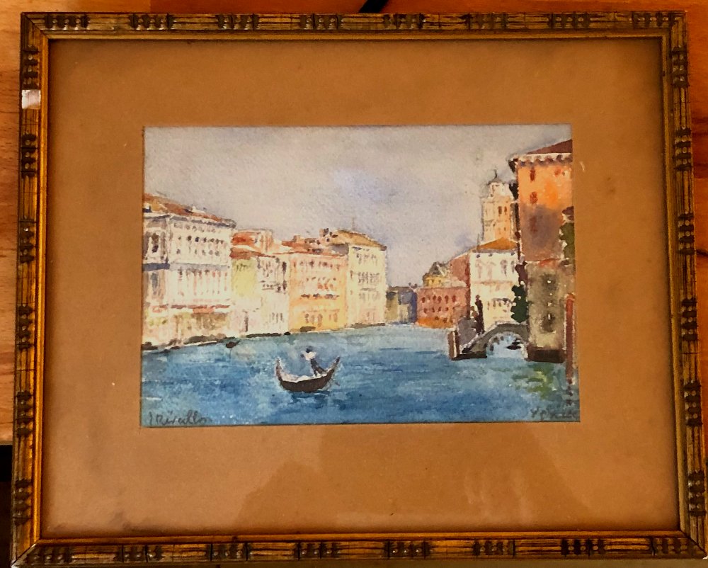Memories Of Venice, Late 19th-century Watercolour-photo-2