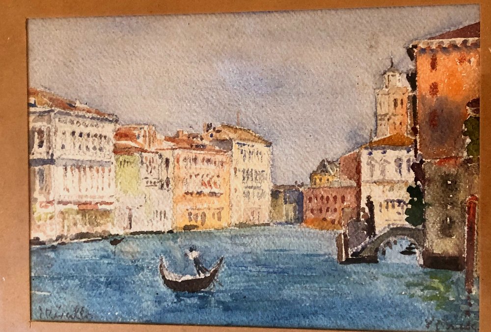 Memories Of Venice, Late 19th-century Watercolour-photo-1