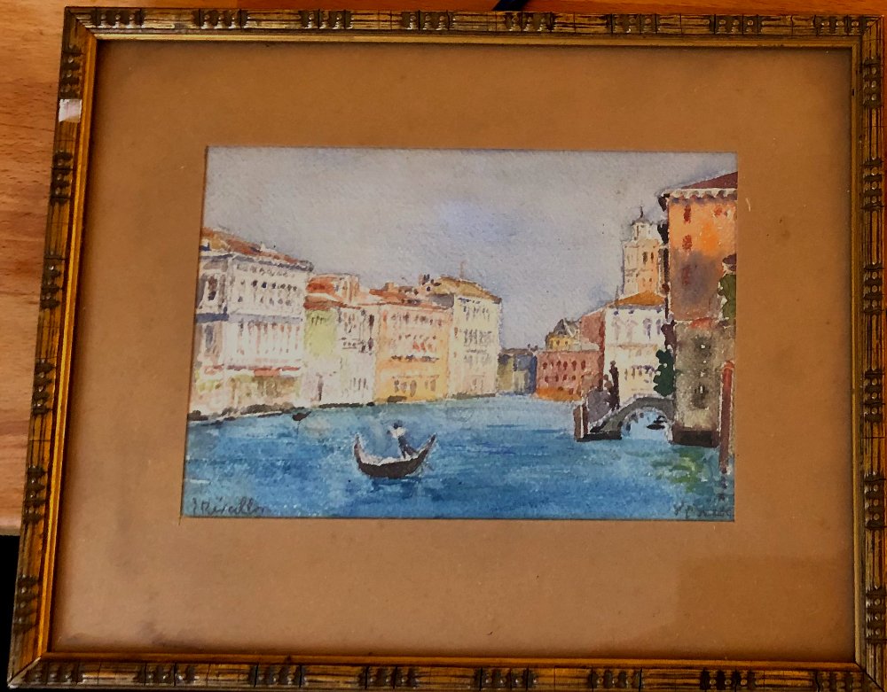 Memories Of Venice, Late 19th-century Watercolour-photo-3