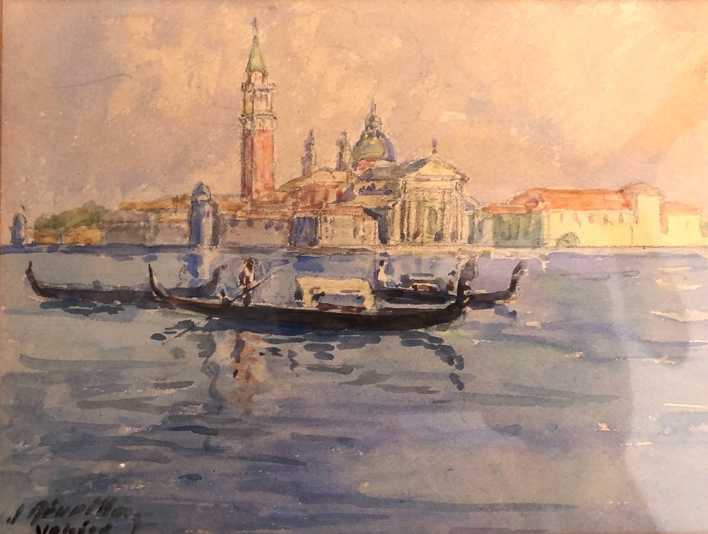 Vue de San Maria Maggiore Grand Canal de Venise fin XIX-photo-4