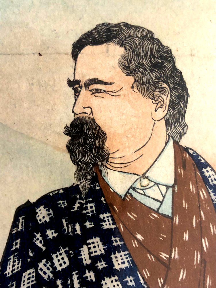 Portrait Of Saigo Takamori, The Last Samurai, Woodblock Print, 1888 By Tsukioka Yoshitoshi-photo-3