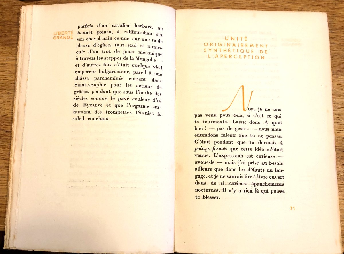 "Liberté Grande", de Julien Gracq  1946 collection Guy d'Arcangues, illustration d'André Masson-photo-4
