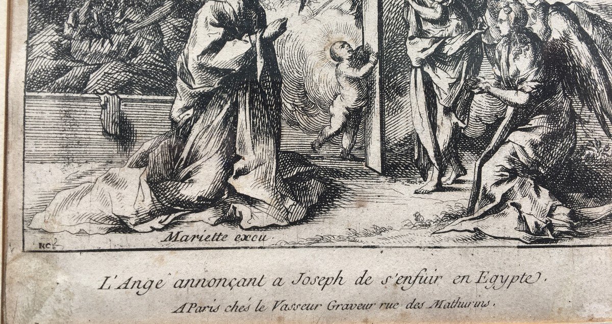 XVII Italian Engraving By Pietro Testa And Nicolas Cochin-photo-2