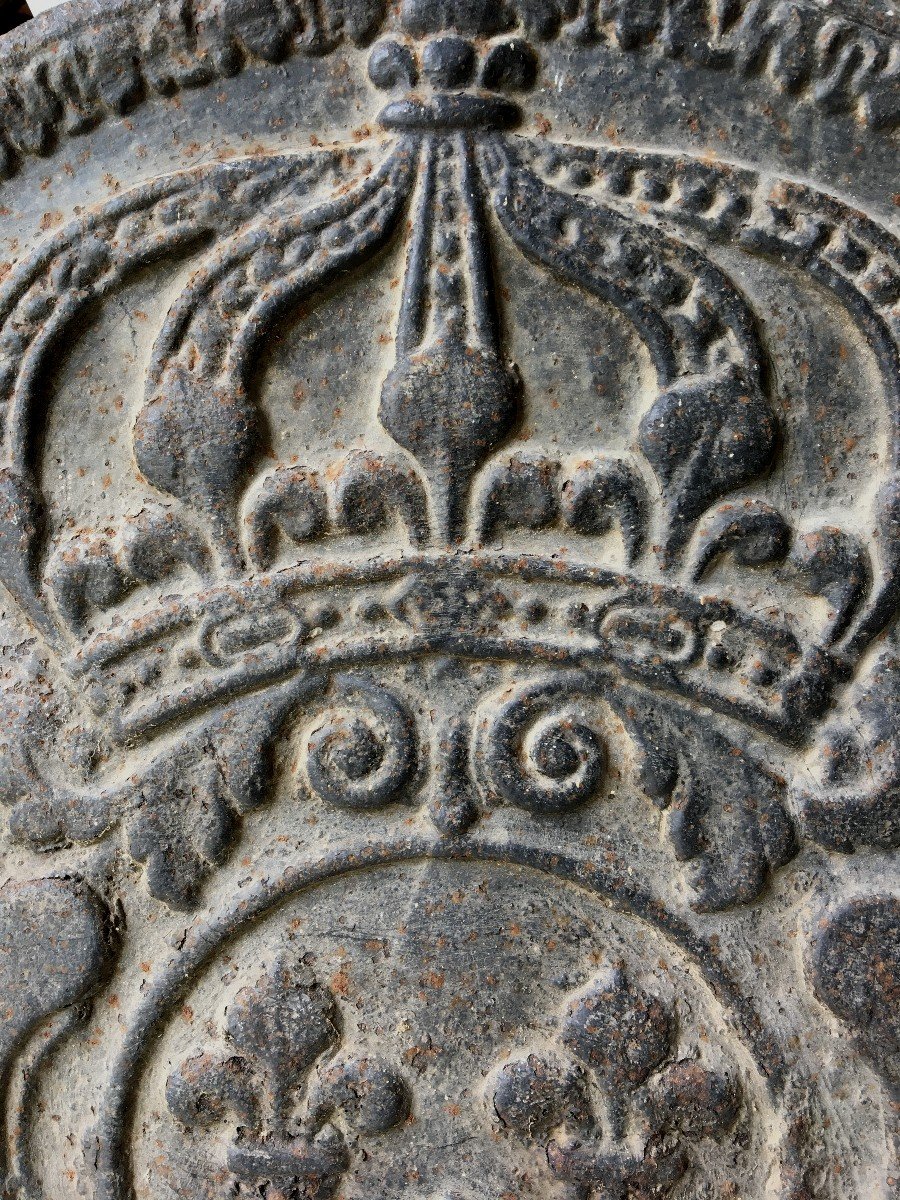 Fireback With  French Royal Coat Of Arms  XVIII-photo-3