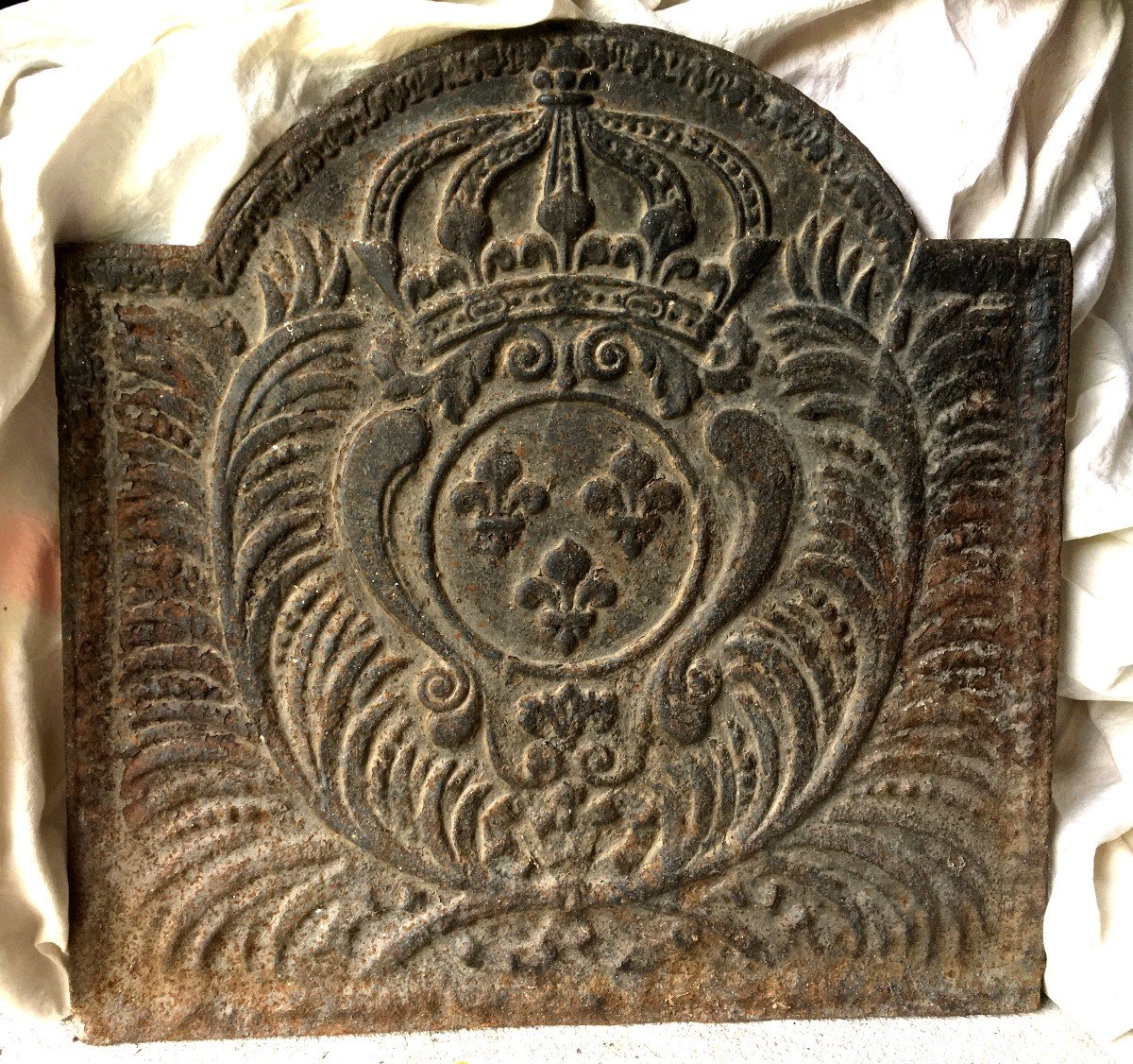Fireback With  French Royal Coat Of Arms  XVIII