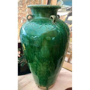 China Large Jar With Green Glaze Early XX