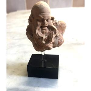 Terracotta Head Of Silenus, Ancient Greece