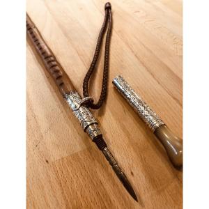 Makhila Basque Ainciart Bergara Argent et Néflier XX