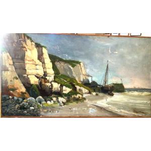 Côte d'Albâtre Etretat vers 1870 de Jean Mazzella