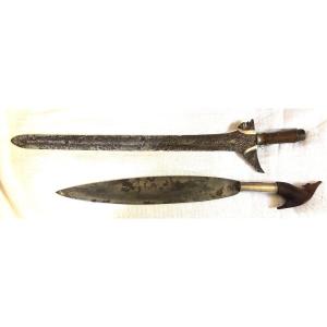 Paire d’armes blanches ethnographiques Moro Mindanao Philippines XIX