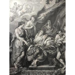 Engraving: *the Birth Of Louis XIII, Or The Queen's Childbirth*, After Rubens, 1810