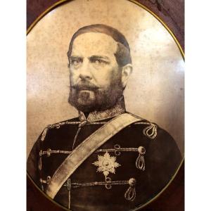 Large Portrait Of The Duke Of Brunswick By Emile Schulz, The British Royal Family, Circa 1870