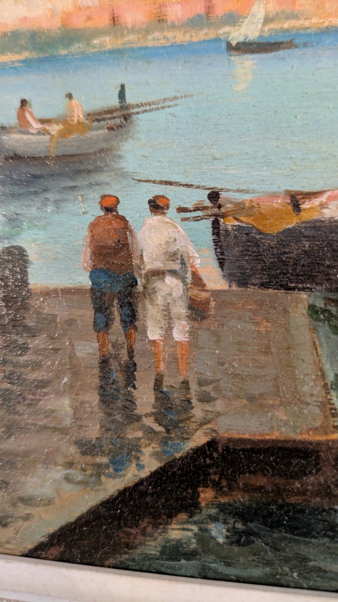 Radames Scoppa (naples, 1877 - 1957) - The Bay Of Naples With Vesuvius-photo-4