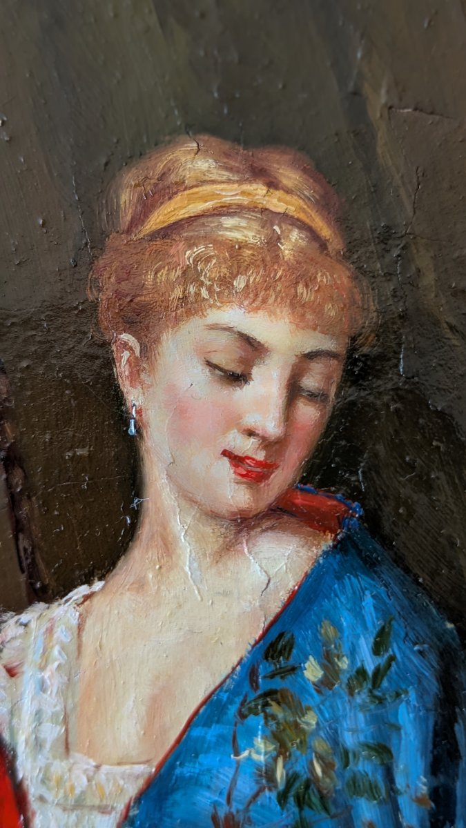 Lebruny — La Dame au kimono, d'après Frans Verhas-photo-2