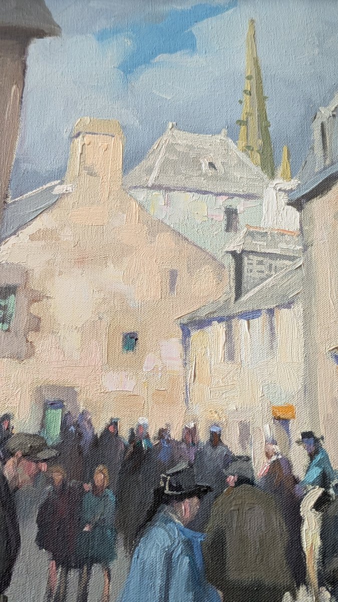 Jean Marec (1901 – 1972) — Jour de foire en Bretagne-photo-2