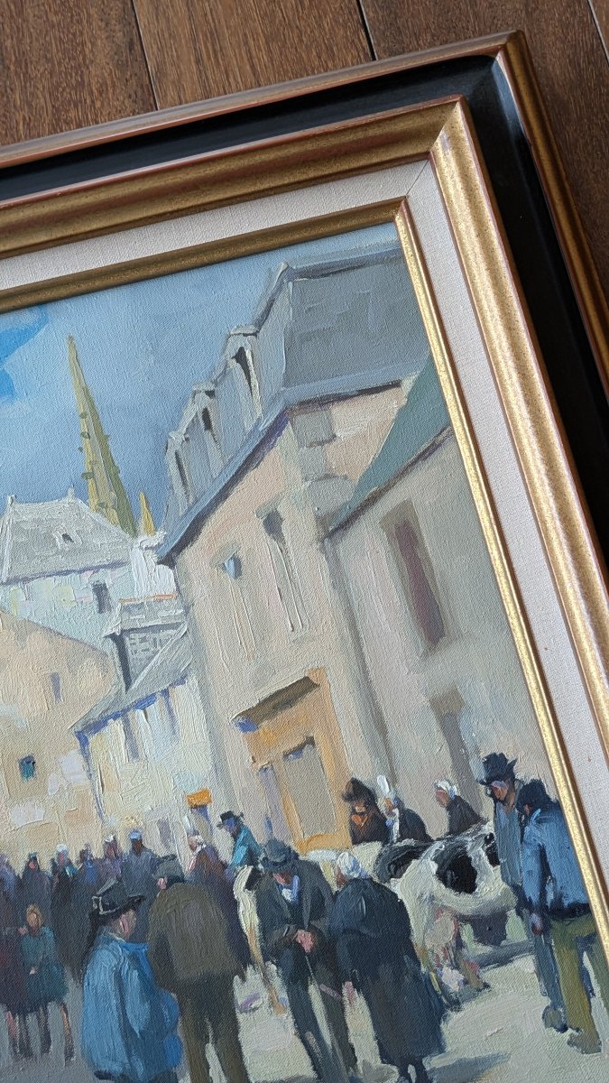 Jean Marec (1901 – 1972) — Jour de foire en Bretagne-photo-2