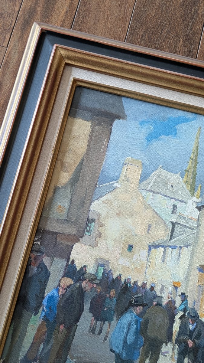 Jean Marec (1901 – 1972) — Jour de foire en Bretagne-photo-5