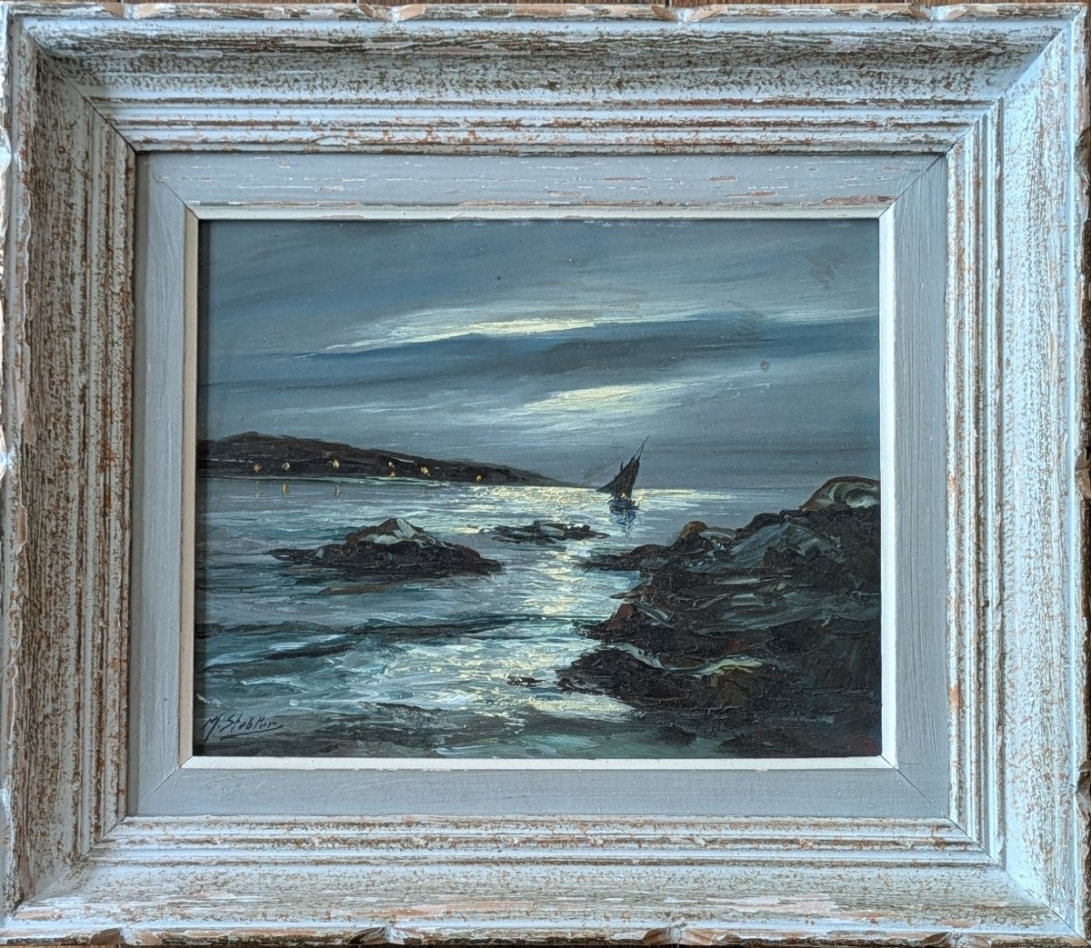 Stebler - Night Marine At Côte Rocheuse