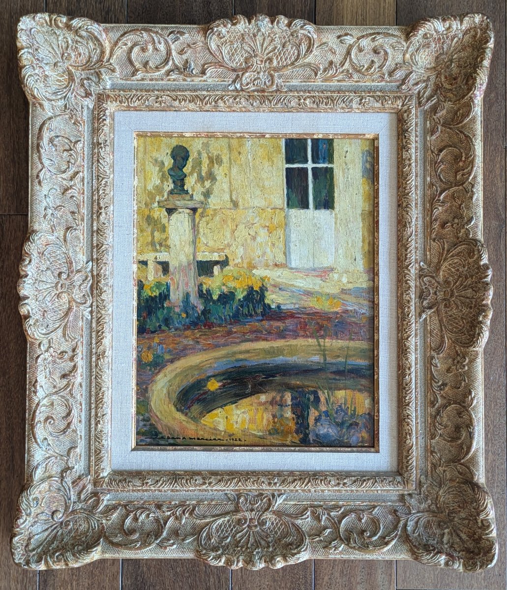 Jean-Adrien Mercier (1899-1995) Vue du pavillon du château de Châteaubriant