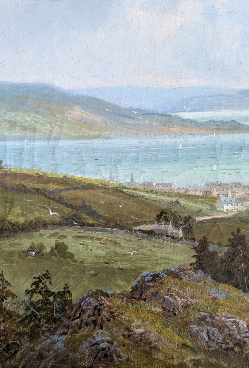 Albert Dunington (1860–1928) — “the Clyde, Rothesay From Barone Hill,” Scotland-photo-2