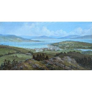 Albert Dunington (1860–1928) — “the Clyde, Rothesay From Barone Hill,” Scotland