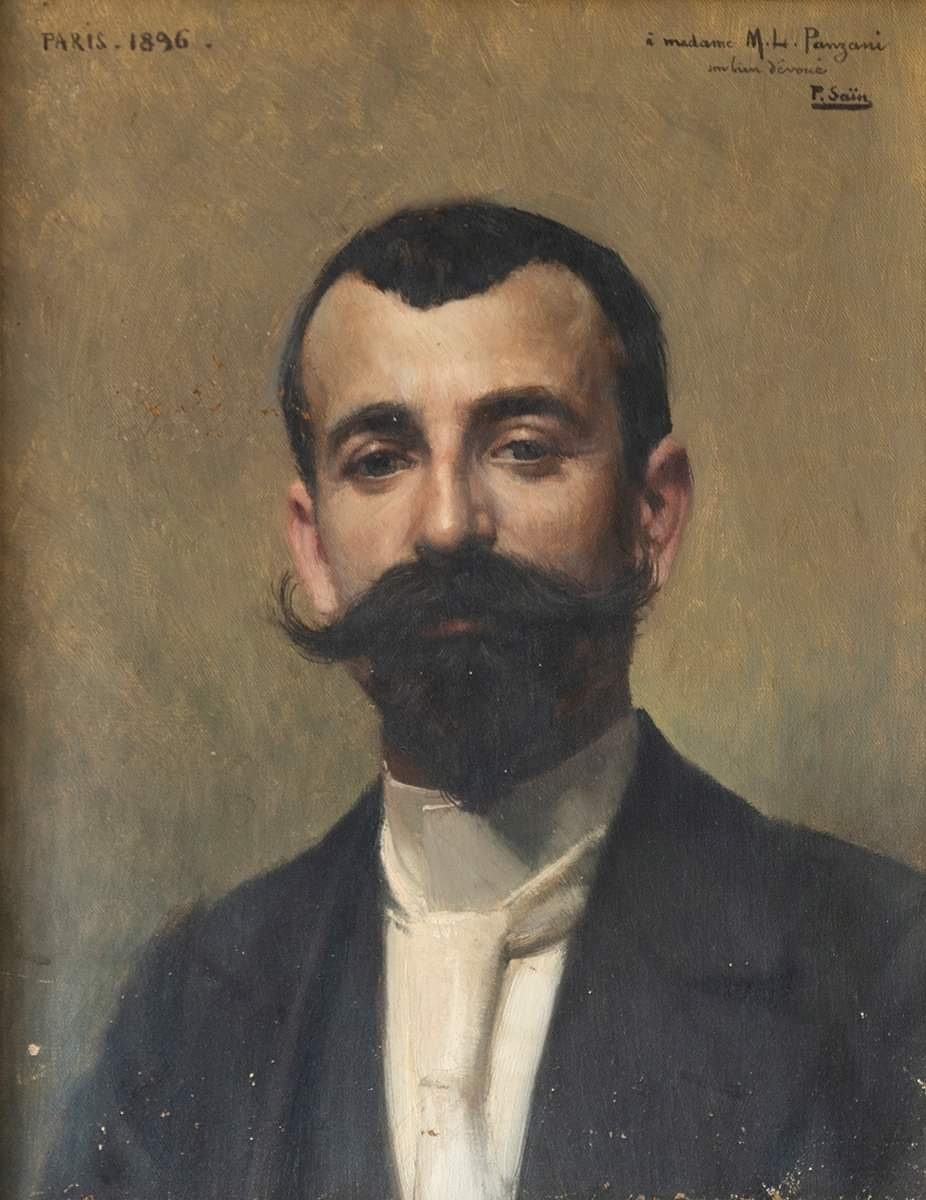 Paul Saïn (avignon, 1853-1908) Pair Of Portraits-photo-2