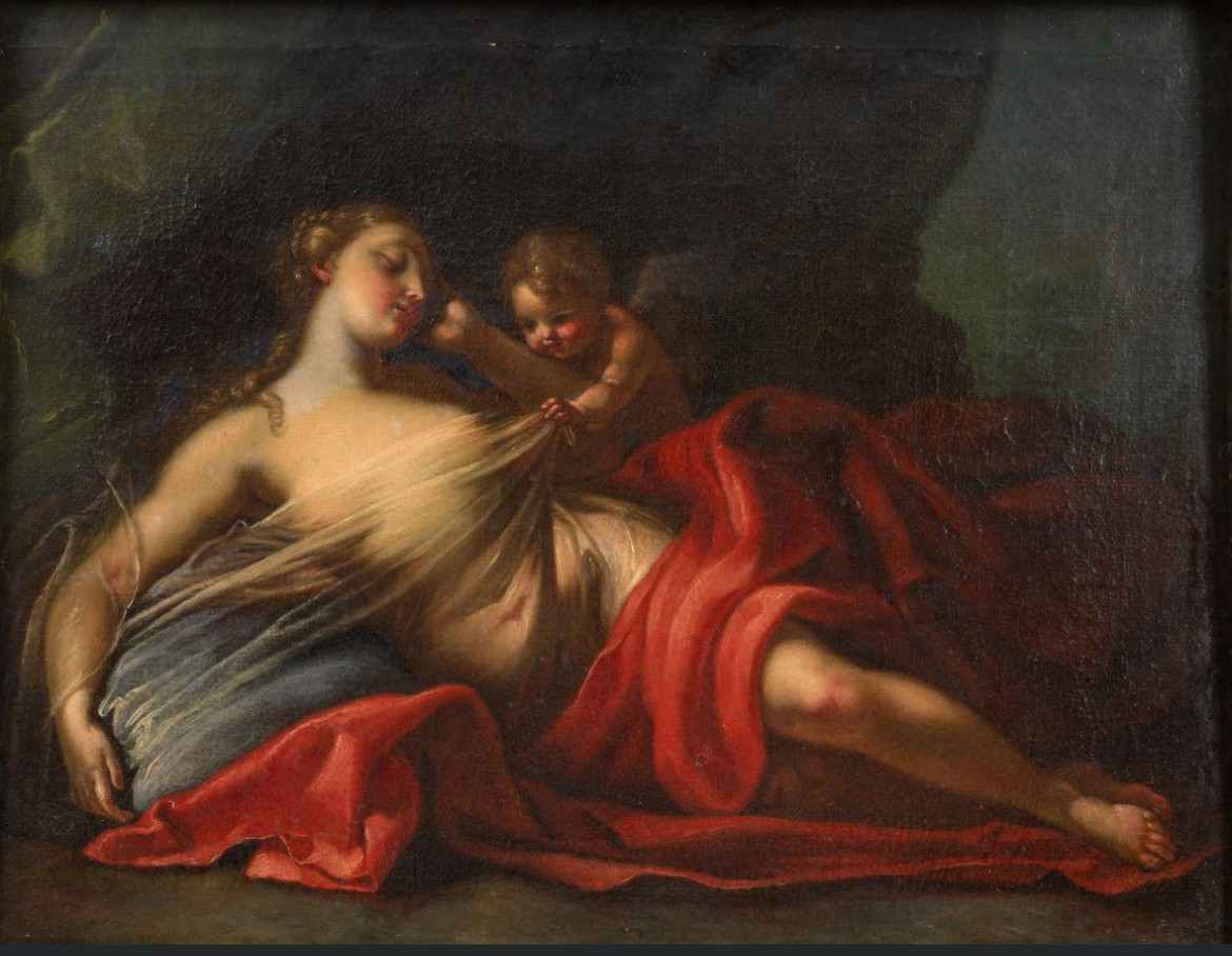 Antonio Bellucci (pieve Di Soligo, Treviso 1654-1726) Attributed To, Sleeping Venus