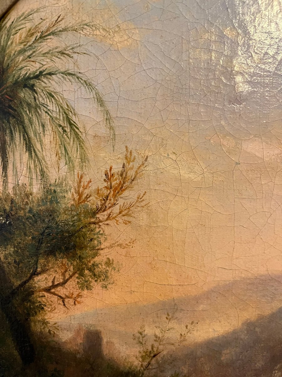 French School Circa 1830, Pair Of Animated Landscapes-photo-3